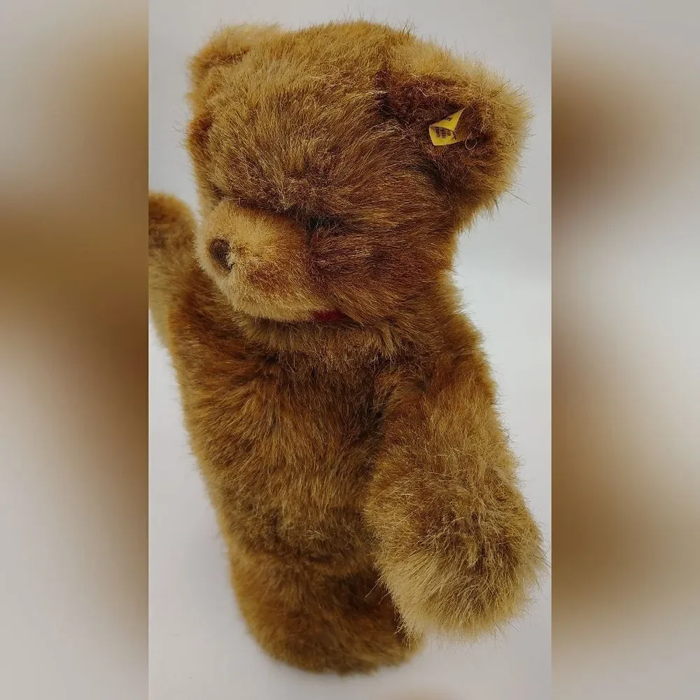 Steiff Vintage Brown Teddy Bear Hand Puppet Puppet - Picture 6 of 13
